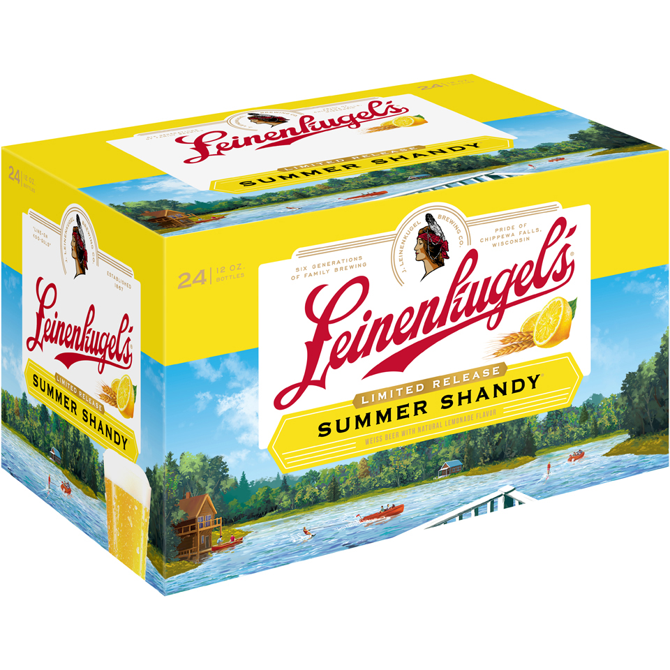 Leinenkugel's Summer Shandy Beer, 24 Pack, 12 Fl. Oz. Bottles, 4.2% ABV