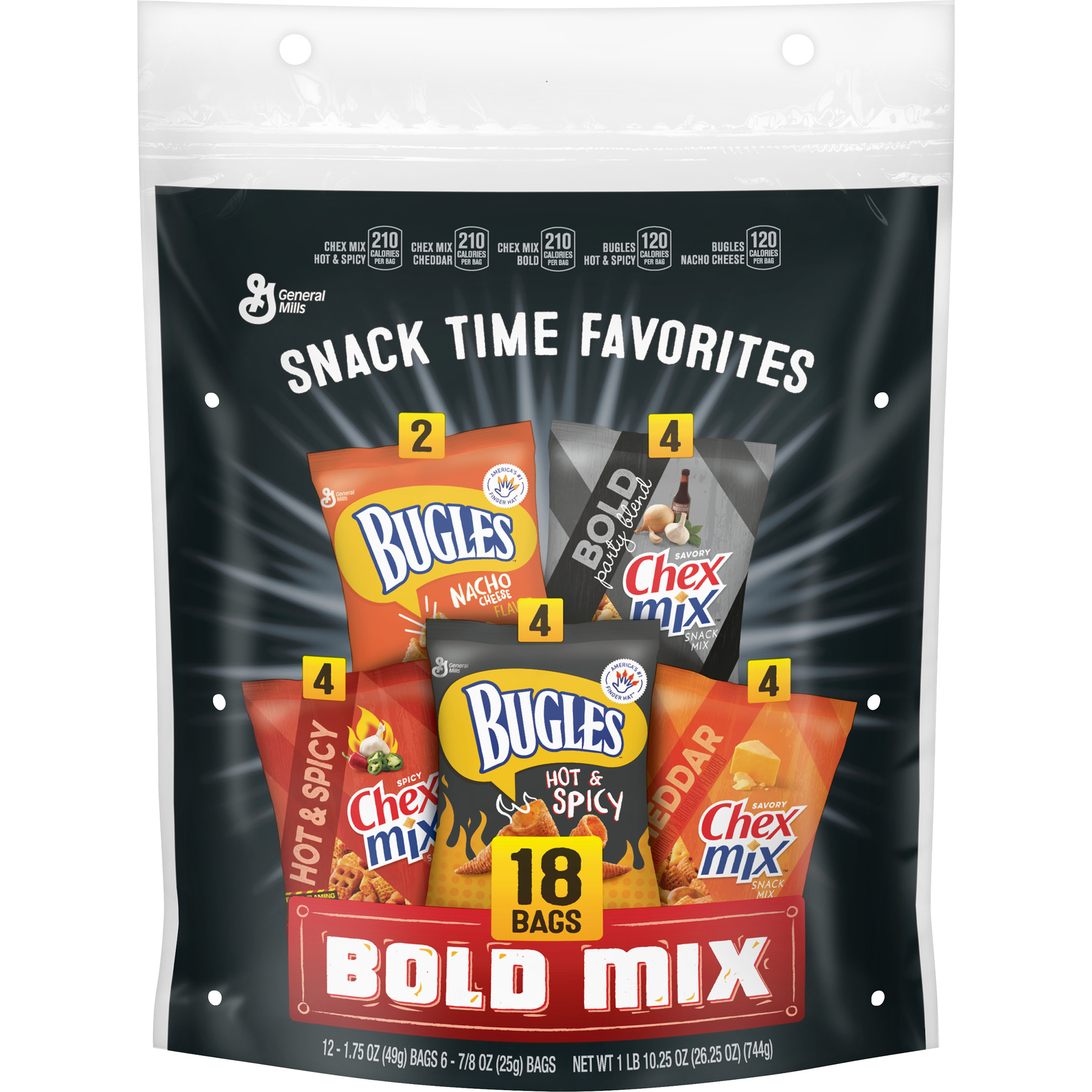 Snack Time Favorites, Bold Mix Variety Pack, 18 Count