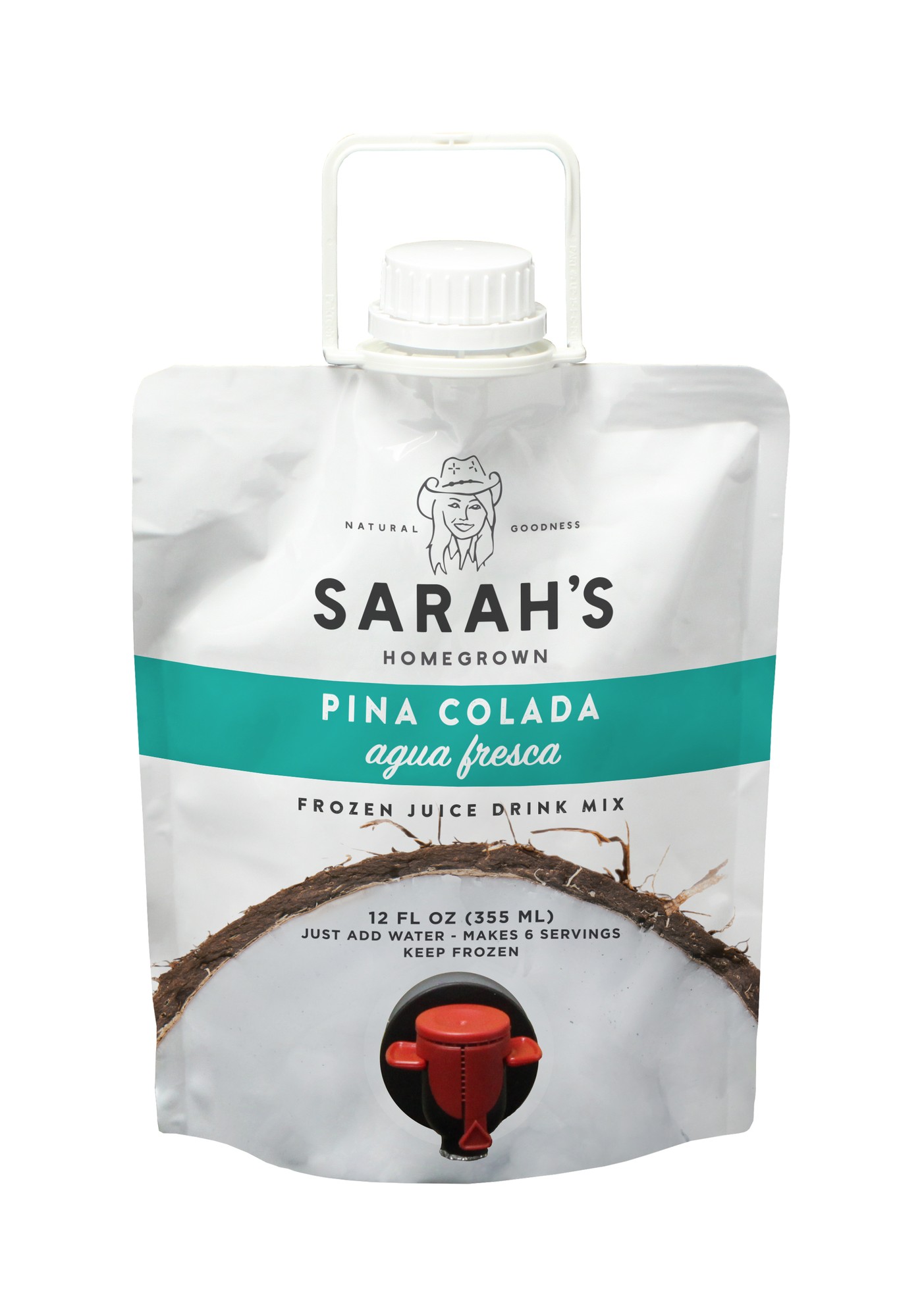 Sarah's Homegrown Pina Colada Frozen Juice Mix, 12 Fl Oz