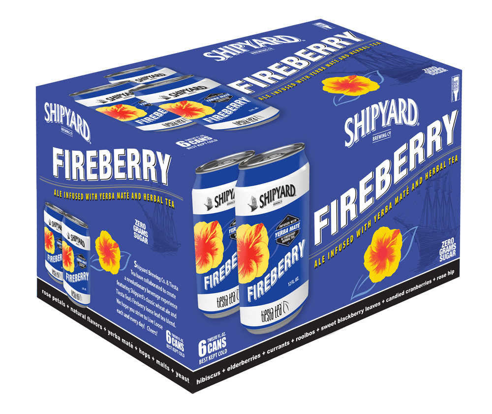 Shipyard Fireberry Yerba Mate Infused Ale, 6 Pack, 12 Fl Oz Cans