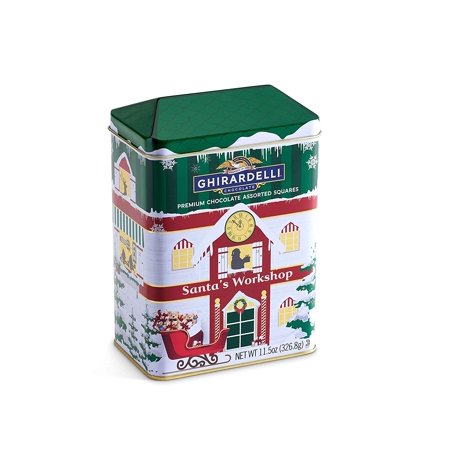 Ghirardelli Squares Tin, Premium Chocolate Assorted, 11.5 Ounce