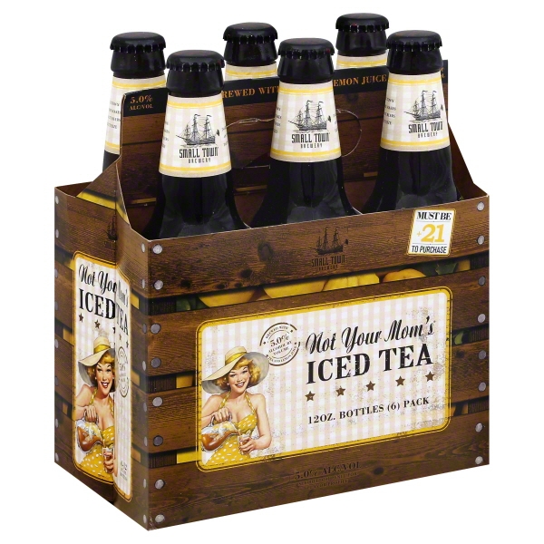 Small Town Brewery Not Your Mom's Iced Tea Brew, 6 Pack, 12 Fl Oz Bottles