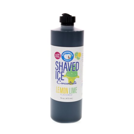 Lemon Lime Shaved Ice and Snow Cone Unsweetened Flavor Concentrate *Pint* 16 Fl Oz Size (must Add Sugar and Water)