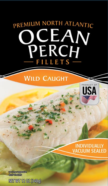 Great Value Frozen Wild Caught North Atlantic Ocean Perch Skin-on Fillets, 16 Oz