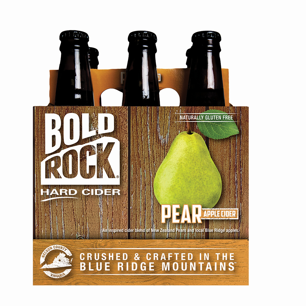 Bold Rock Pear Cider, 6 Pack, 12 Fl Oz Bottles