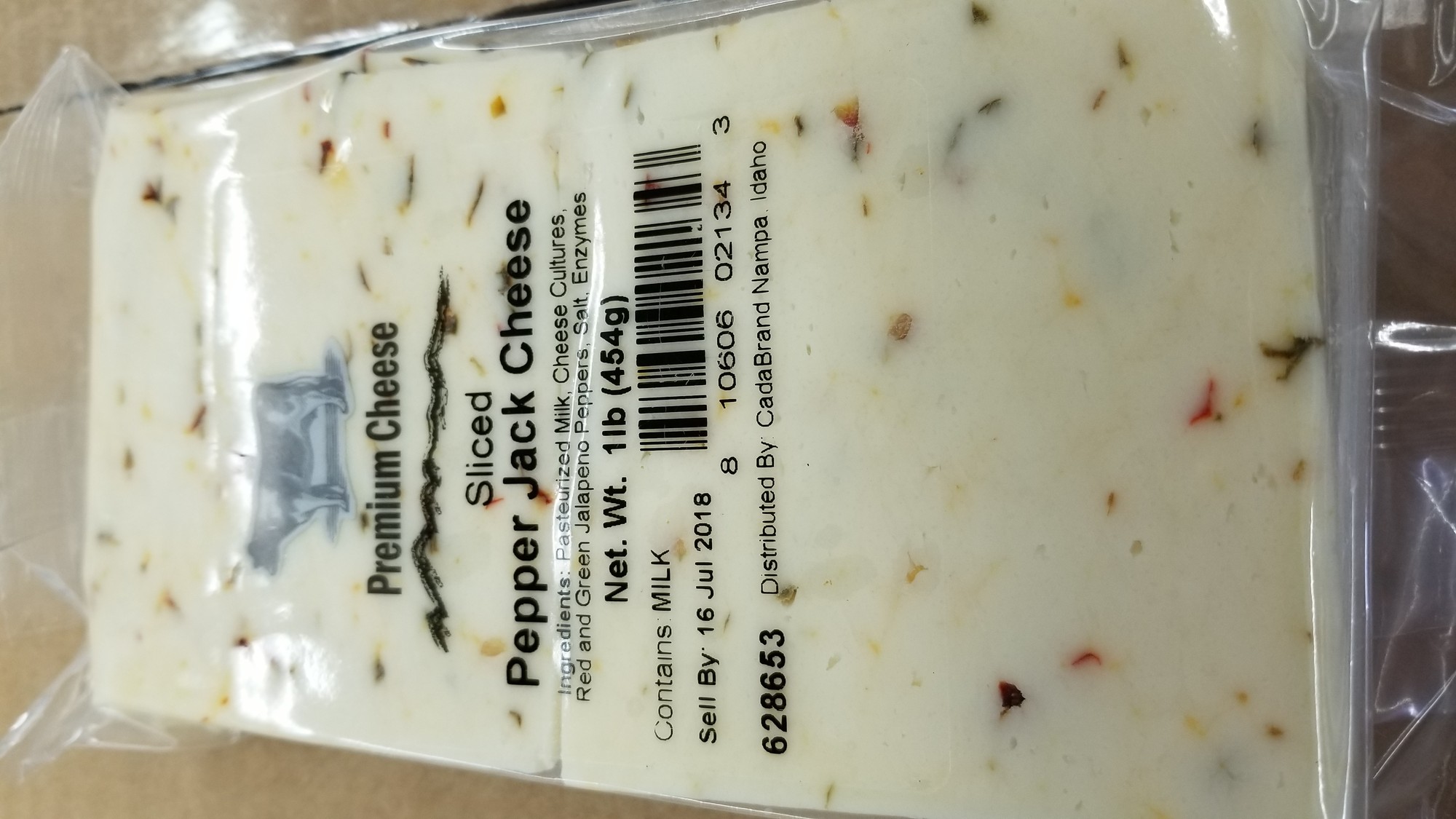 Idaho Cheese Premium Sliced Pepper Jack Cheese, 16 Oz.