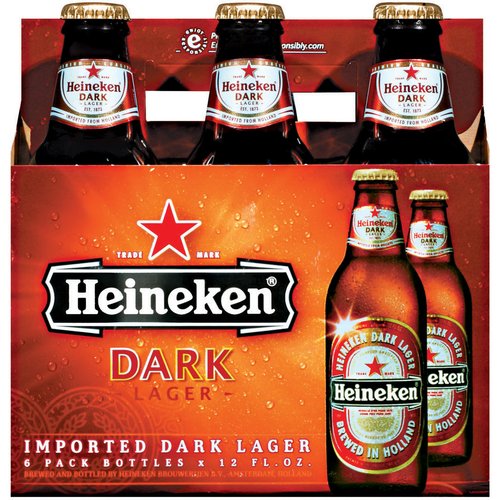 Heineken Dark Lager, 6 Pack, 12 Fl Oz Bottles