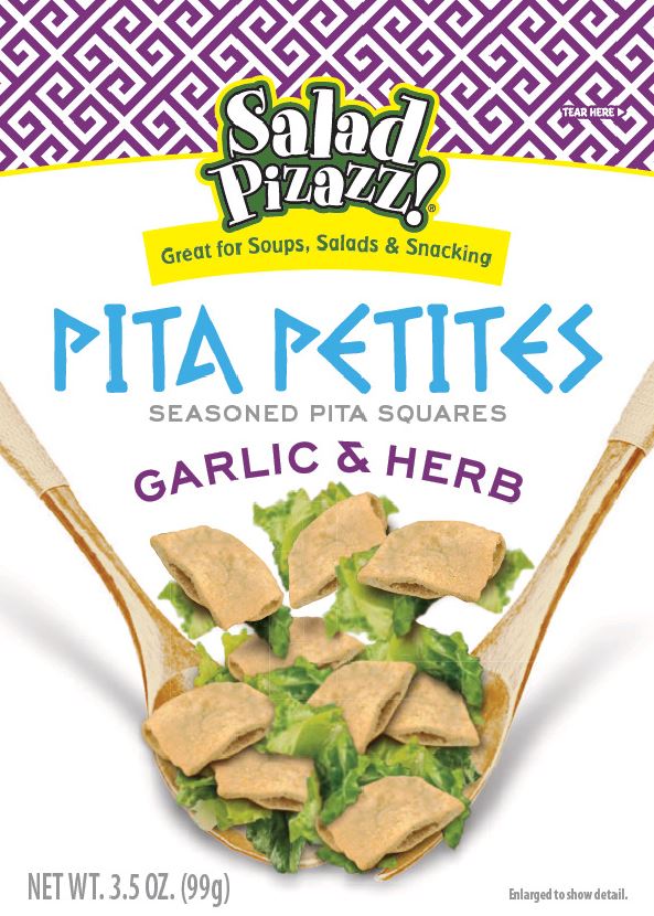 ROASTED GARLIC & HERB SEASONED PITA PIECES, ROASTED GARLIC & HERB
