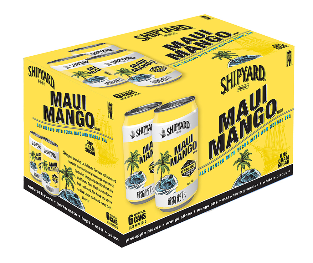 Shipyard Maui Mango Yerba Mate Infused Ale, 6 Pack, 12 Fl Oz Cans
