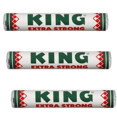 King Peppermints Extra Strong Mint Candy - (3-Pack) - Dutch Holland Mints Candies, 1.55 Oz per Roll