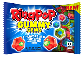 Ring Pop Gummy Gems Candy Assorted Flavors  3.7 Oz