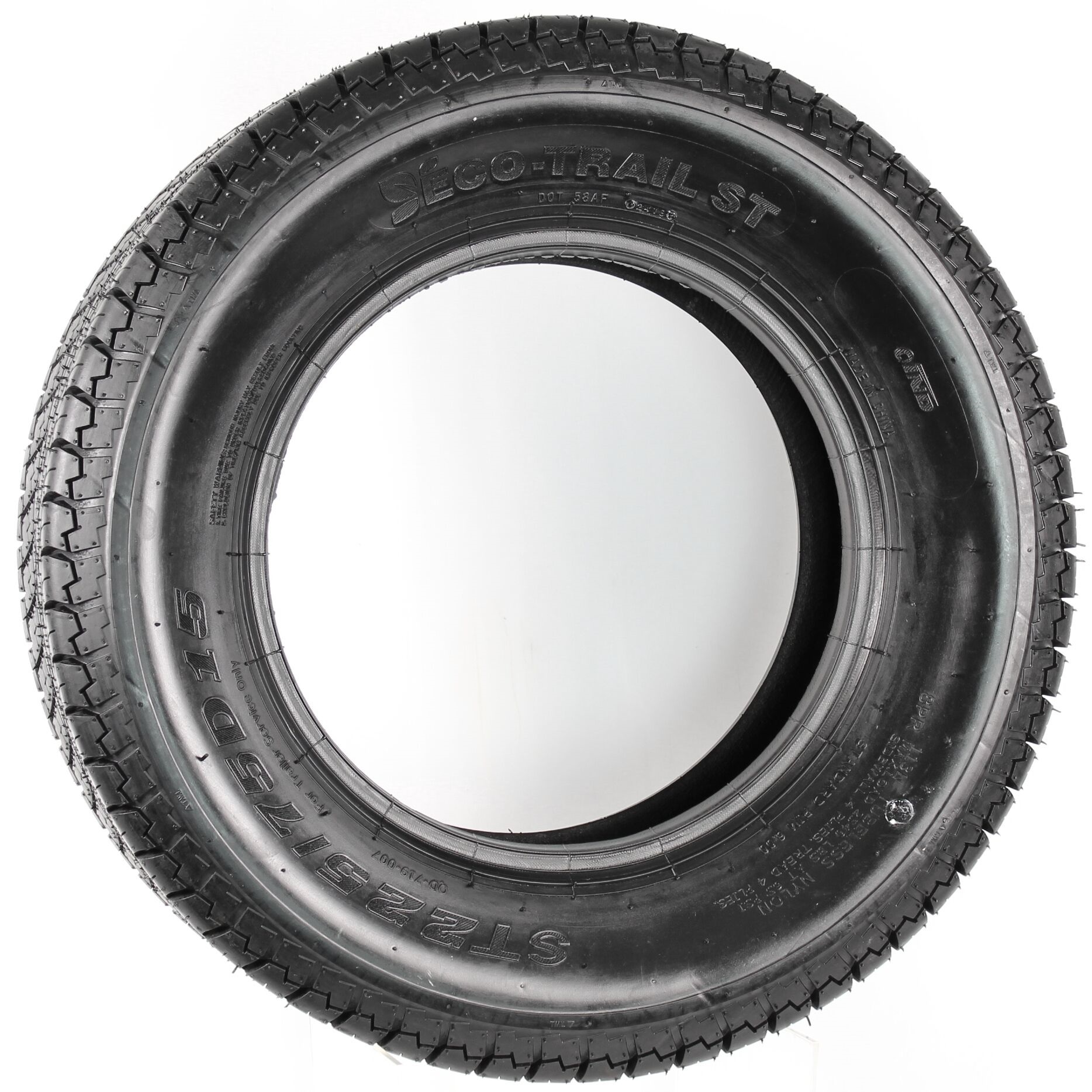 ECustomrim 1ST94 Trailer Tire ST225/75D15 Load D 58025 2540 Capacity High Speed
