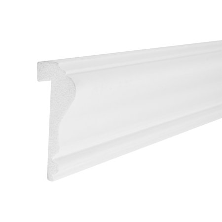 RPS-0492-07 2-5/8  High X 1  Projection White RPS Backband Cap Moulding (7 Pack/54+Feet)
