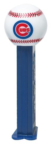 PEZ Candy MLB Chicago Cubs  1 Candy Dispenser Plus 3 Rolls Assorted Fruit Candy  1 Count  0.87 Oz