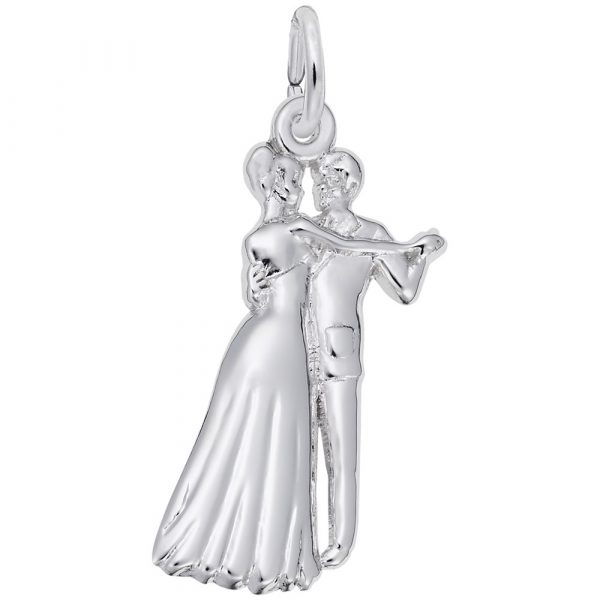 Our First Dance Charm: Sterling Silver: Arts, Music & Entertainment: Style 8367 (Rembrandt Charms 2020)  0.43 in X 0.87 in (11 Mm X 22 Mm)