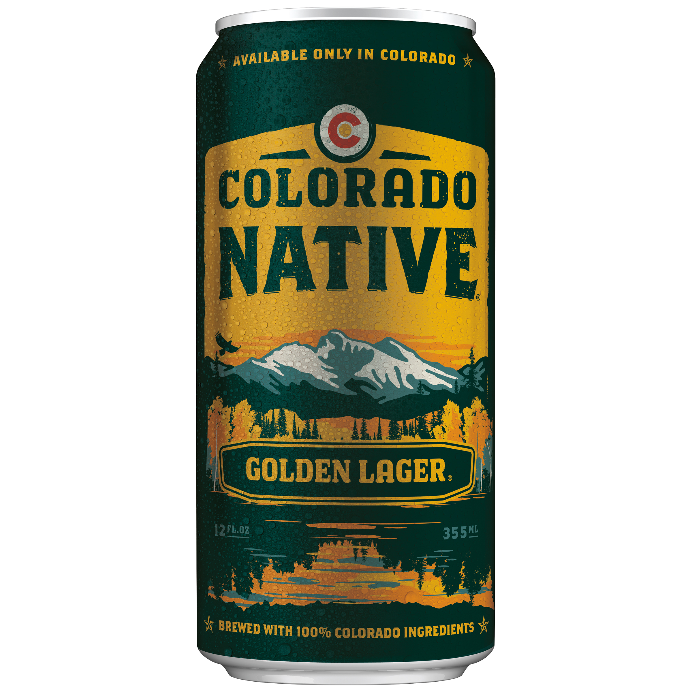 Colorado Native Beer, Amber Lager, 5.5% ABV, 12 Fl Oz, 6 Count