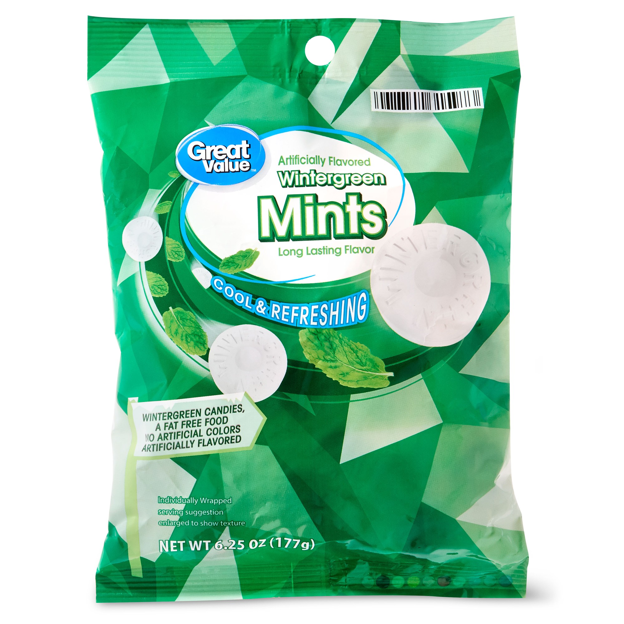 Great Value Wintergreen Mints, 6.25 Oz