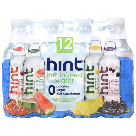 (12 Pack) Hint Fruit Infused Water, 16 Fl Oz