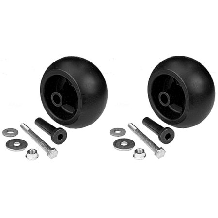 Proven Part Set of 2 Anti Scalp Mower Deck Wheels with Hardware for 103-3168 103-4051 103-7263 116-9981 210-169
