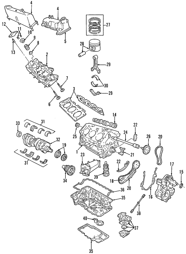Genuine OE Ford Head Gasket 7L5Z-6051-B