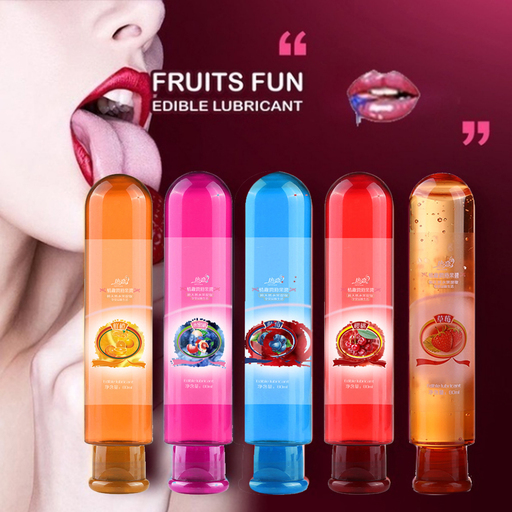 80ml Fruit Flavor Water Based Edible Sex Lubricant Adults Anal Vaginal Oral Gel