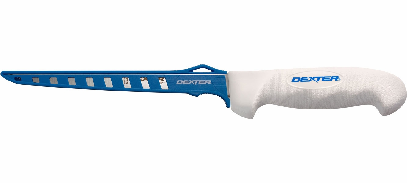 Dexter 7  Flexible Narrow Fillet Knife W/ Edge Guard
