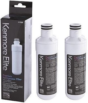 KenmoreElite 9980 46-9980 469980 Refrigerator Replacement Water Filter Part ADQ7493502 (2 Pack)