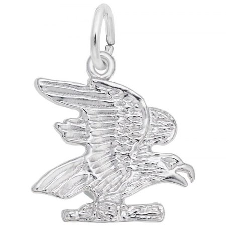 Eagle Charm: Sterling Silver: Animals & Pets: Style 5796 (Rembrandt Charms 2020)  0.73 in X 0.62 in (18.55 Mm X 15.68 Mm)
