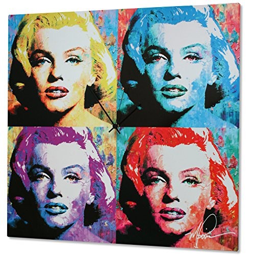 Metal Art Studio  Marilyn Monroe  Colorful Urban Pop Art Wall Clock