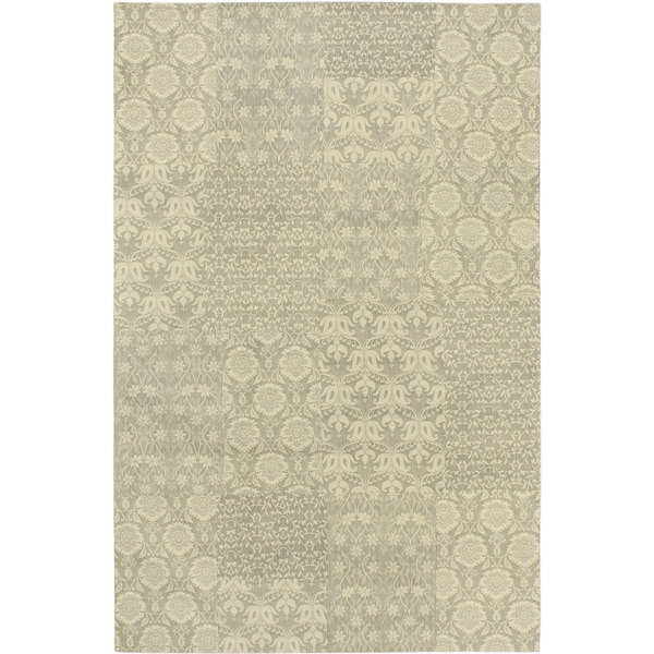 Ecarpetgallery Hand-knotted Collage Gray Wool Rug (5' X 8')