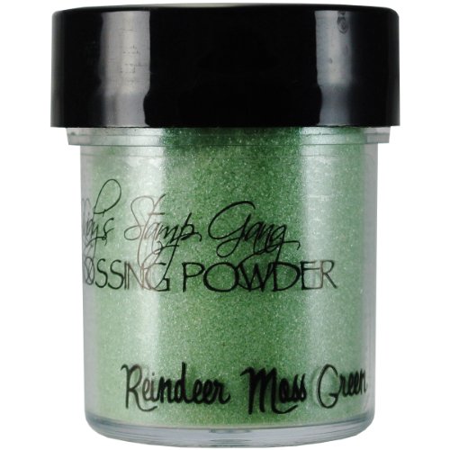 Lindy's Stamp Gang 2-Tone Embossing Powder, 0.5-Ounce Jar, Reindeer Moss Green