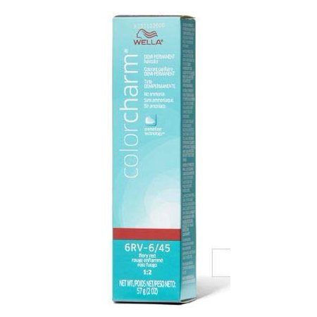 Wella COLOR CHARM DEMI-PERMANENT Haircolor  No Ammonia Cream (w/Sleek Tint Brush) 1:2 Mix Ratio Hair Color Creme (1N Black)
