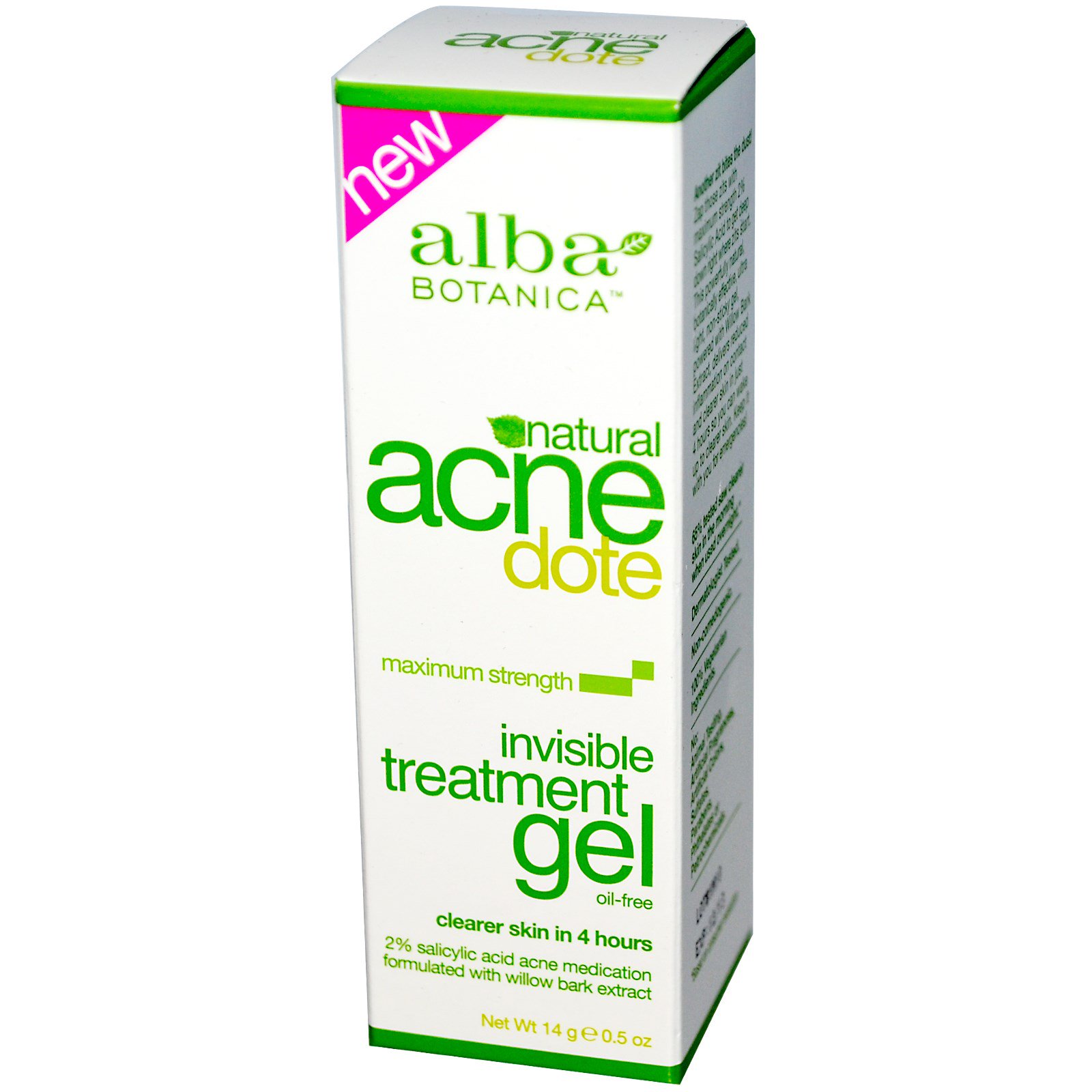 Alba Botanica, Acne Dote, Invisible Treatment Gel, Oil-Free, 0.5 Oz(pack of 3)