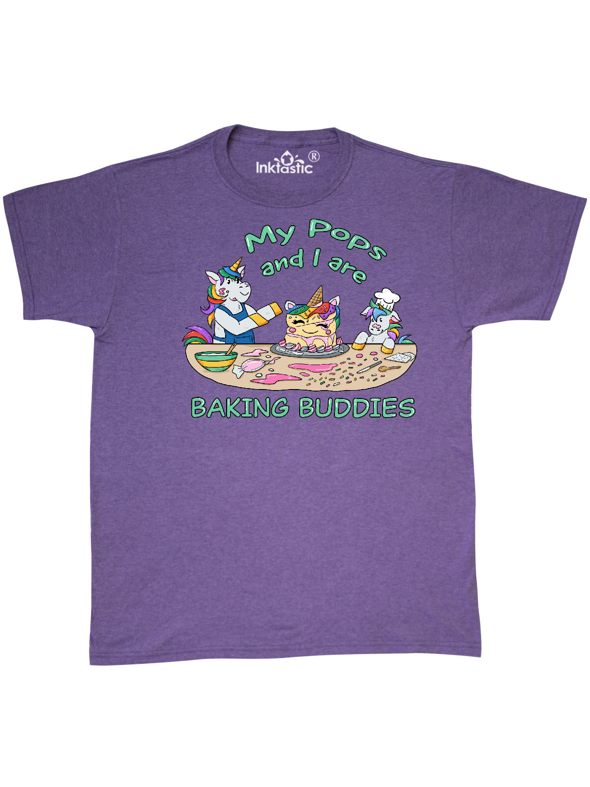 Inktastic My Pops and I Are Baking Buddies Adult T-Shirt Male
