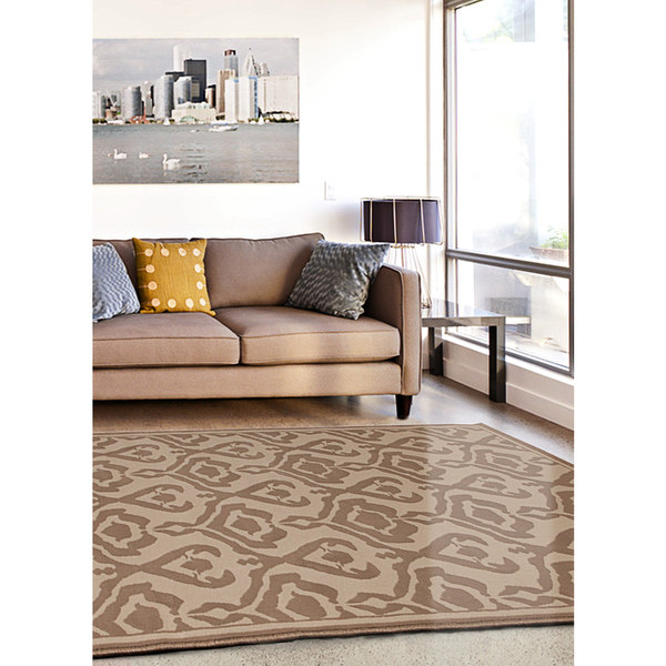 Ecarpetgallery Twist Blue, Ivory Polypropylene Rug (Blue)