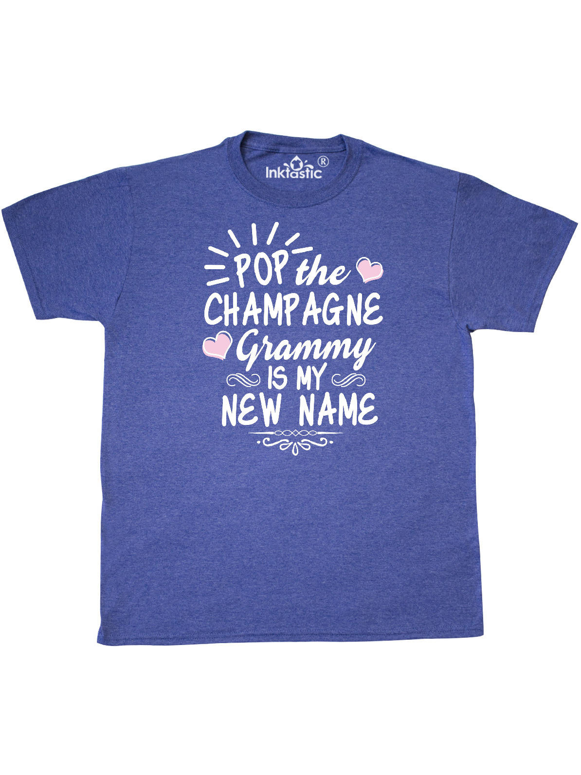 Pop the Champagne Grammy Is My New Name with Hearts T-Shirt