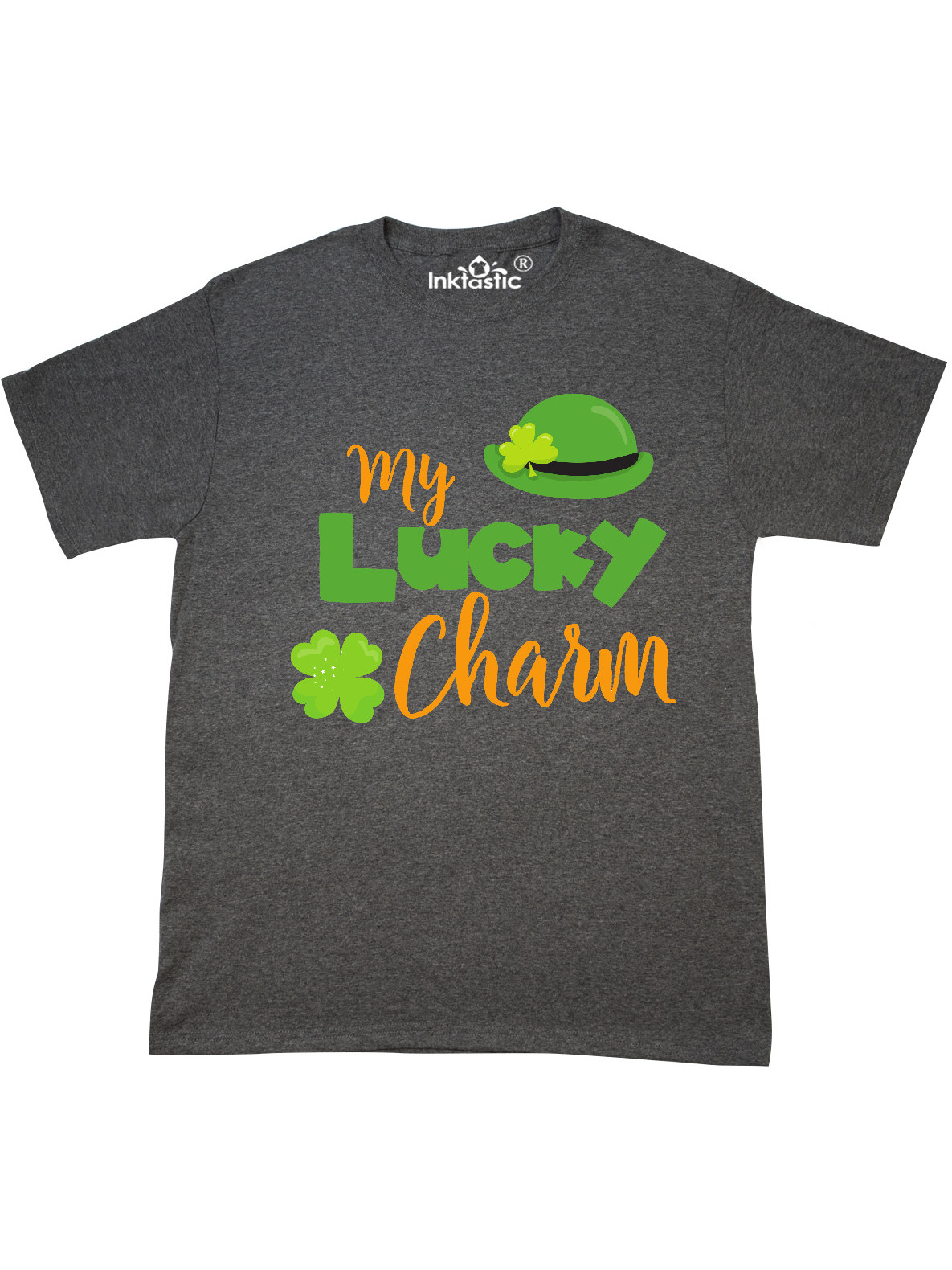 Inktastic Saint Patrick's Day, My Lucky Charm, Clovers, Hat Adult T-Shirt Male