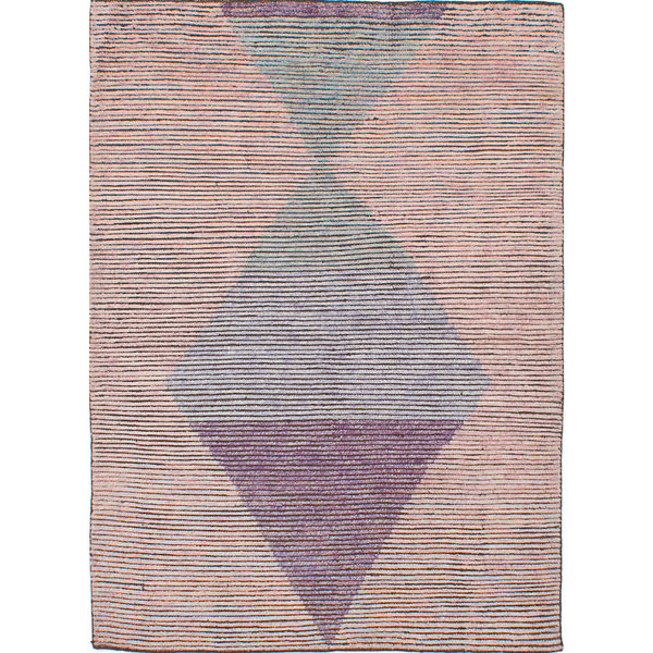 ECarpetGallery Mystique Brown Wool Hand-knotted Rug (5'8 X 7'9)