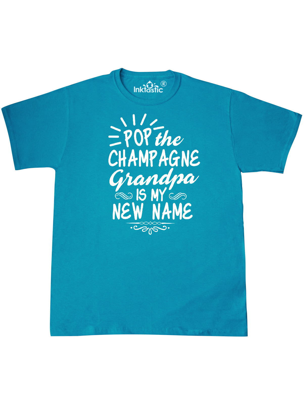 Pop the Champagne Grandpa Is My New Name T-Shirt