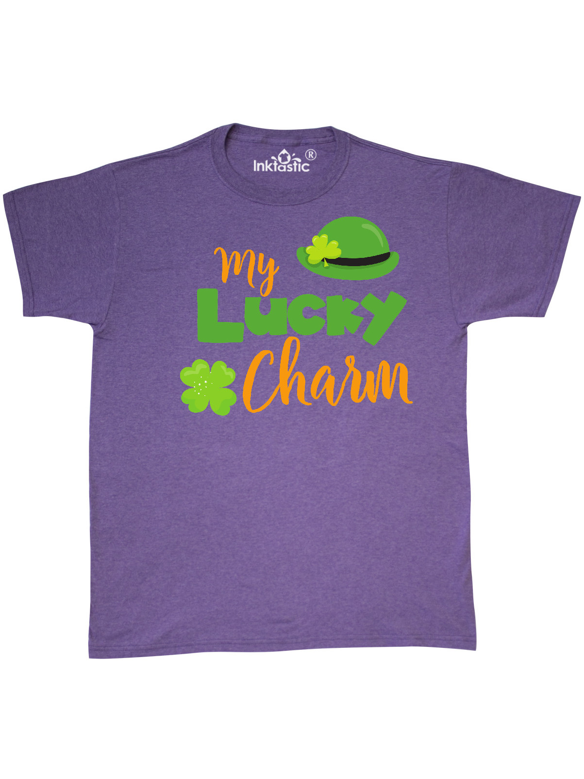 Inktastic Saint Patrick's Day, My Lucky Charm, Clovers, Hat Adult T-Shirt Male