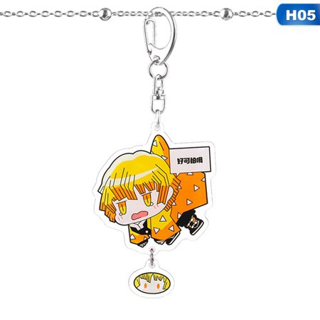 PWFE Grateful Anime Demon Slayer: Kimetsu No Yaiba Kamado Tanjirou Nezuko Acrylic Keychain Bag Pendant Anime Charm Gift
