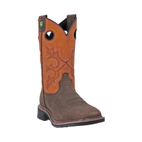 John Deere Boots Men's 11' Square Pull on 4719 Boot