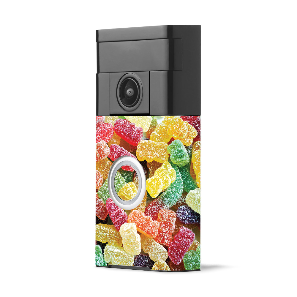 Skin Decal Wrap for Ring Video Doorbell Sticker Sour Candy