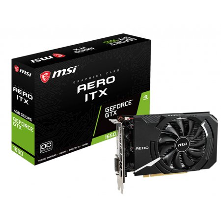MSI GeForce GTX 1650 Aero ITX 4GB GDDR5 Graphics Card