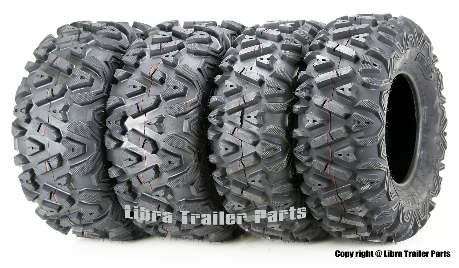 Roadguider ATV/UTV Tires 26x9-12 26x9x12 Front 26x11-12 26x11x12 Rear 10277/278  Set of 4