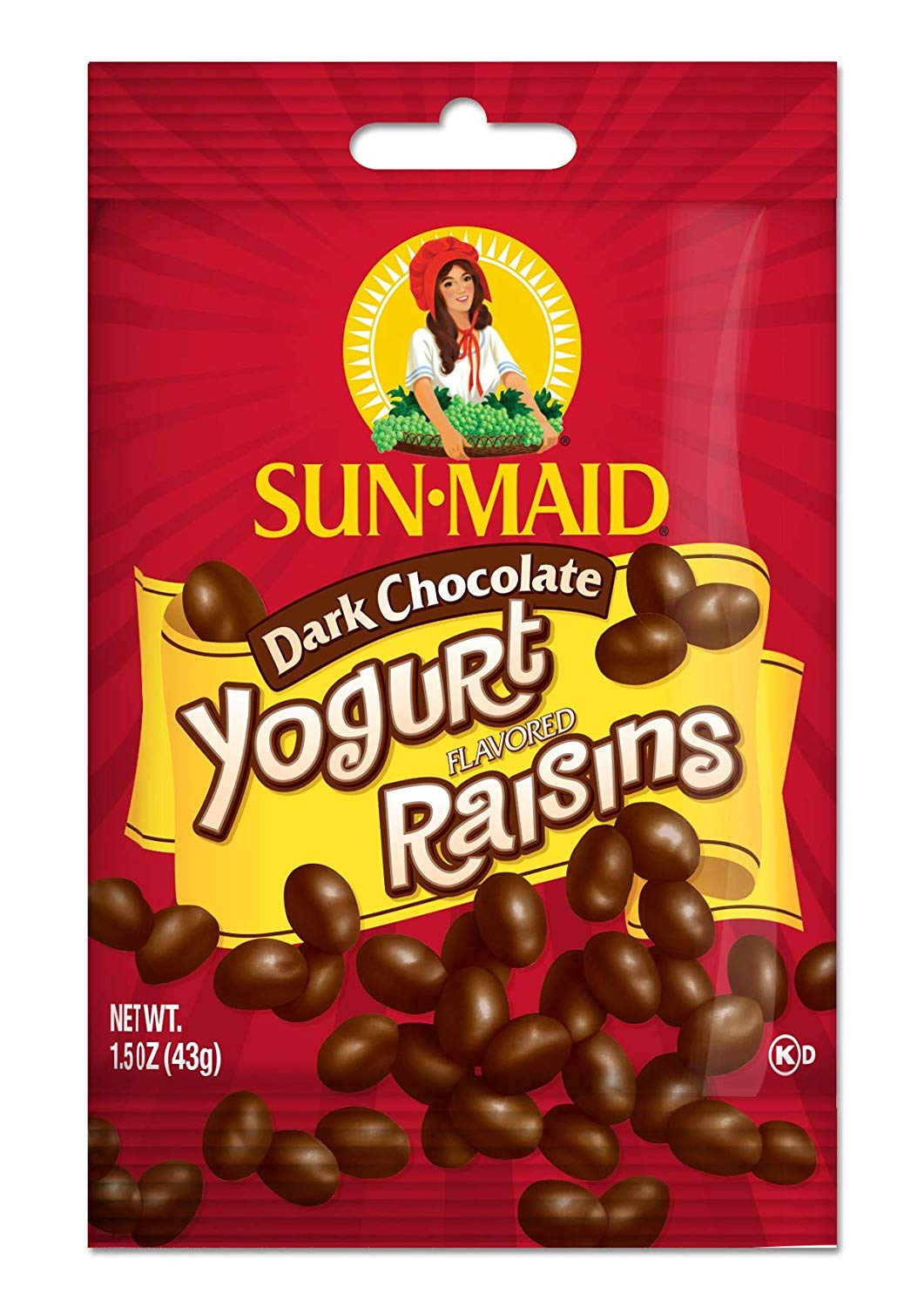 Sun-Maid Chocolate Yogurt Raisins, 1.5 OZ, 12 CT