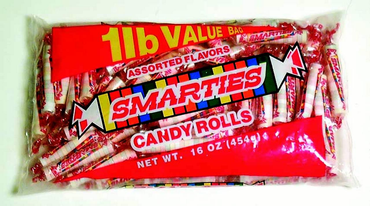 Smarties Candy Rolls Assorted Flavors  1 LB (Pack of 10)
