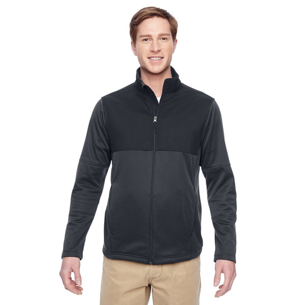 Task Men's Performance Fleece Full-Zip Men's Dark Charcoal Jacket