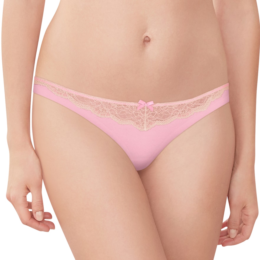 Maidenform Comfort Devotion Tailored Thong 40149, Women's, Med Pink