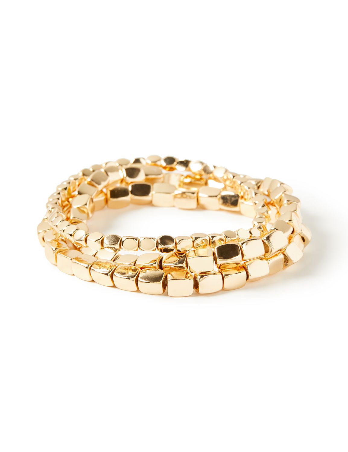 Golden Hour 3-Row Stretch Bracelet